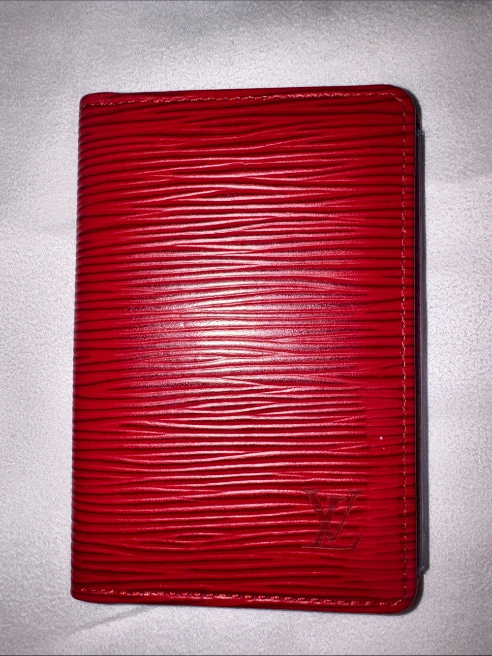 Louis Vuitton Red Epi Leather Travel Wallet